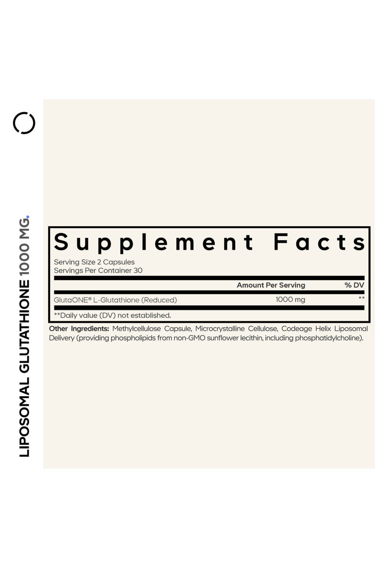 Liposomal Glutathione 1000mg L-Glutathione Supplement, Alternate, color, White
