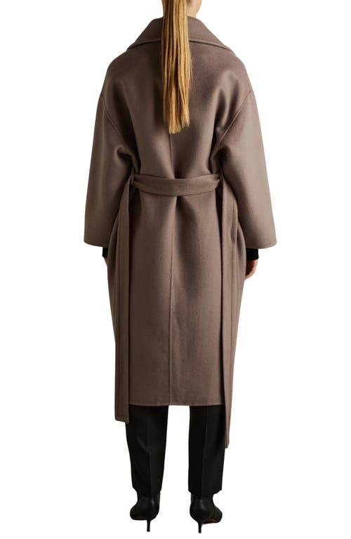 Reiss Petites Bridget Wool Blend Coat In Mink Neutral