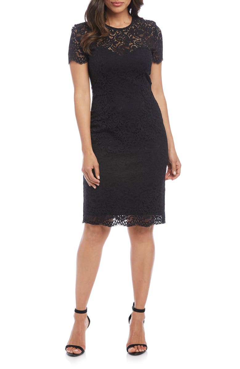 Karen Kane Paris Lace Cocktail Dress, Main, color,