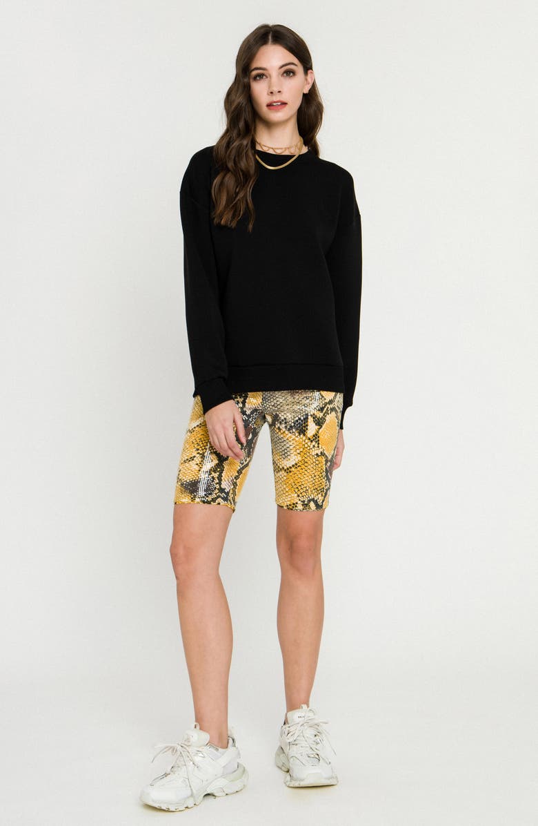 Grey Lab Lounge Wear Crewneck Sweatshirt, Alternate, color, Black