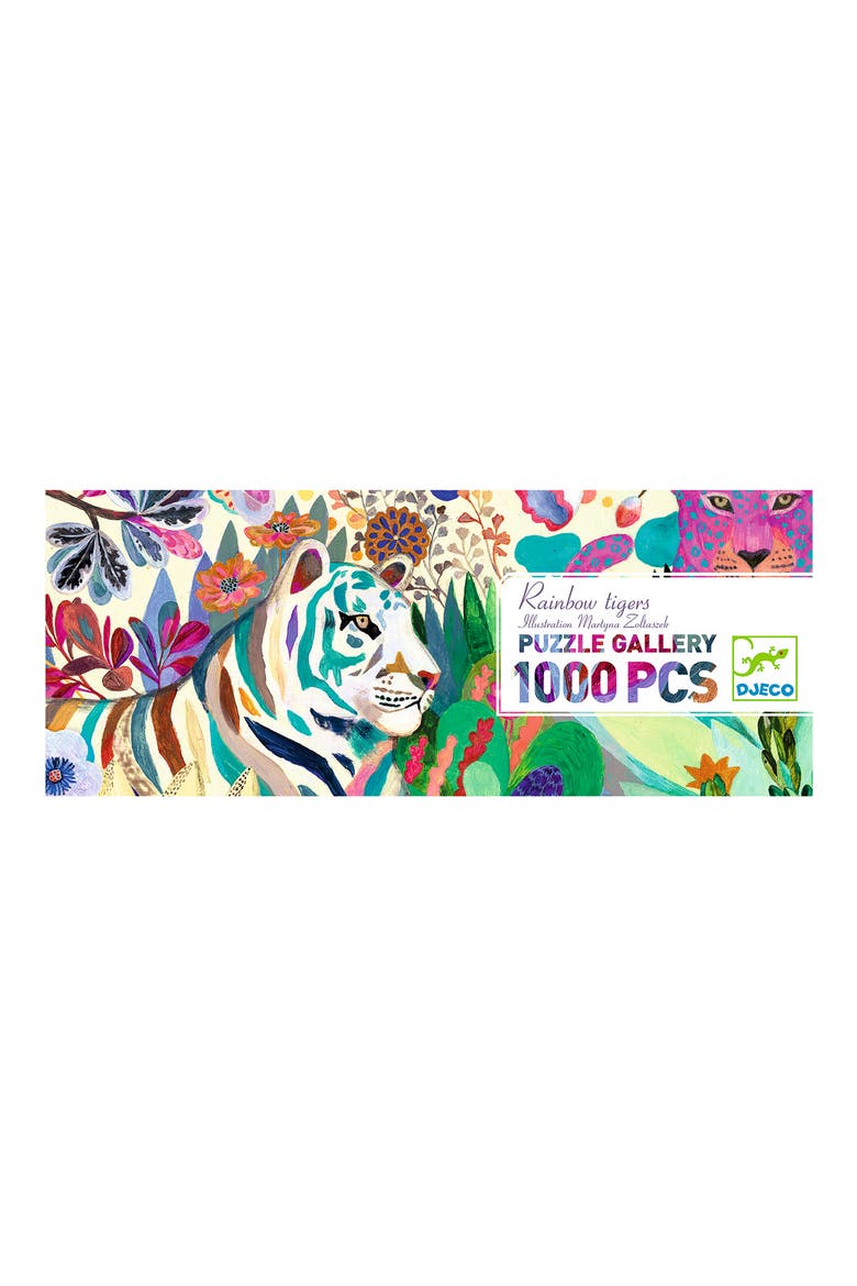 Rainbow Tigers 1000-Piece Gallery Puzzle, Main, color, MULTI
