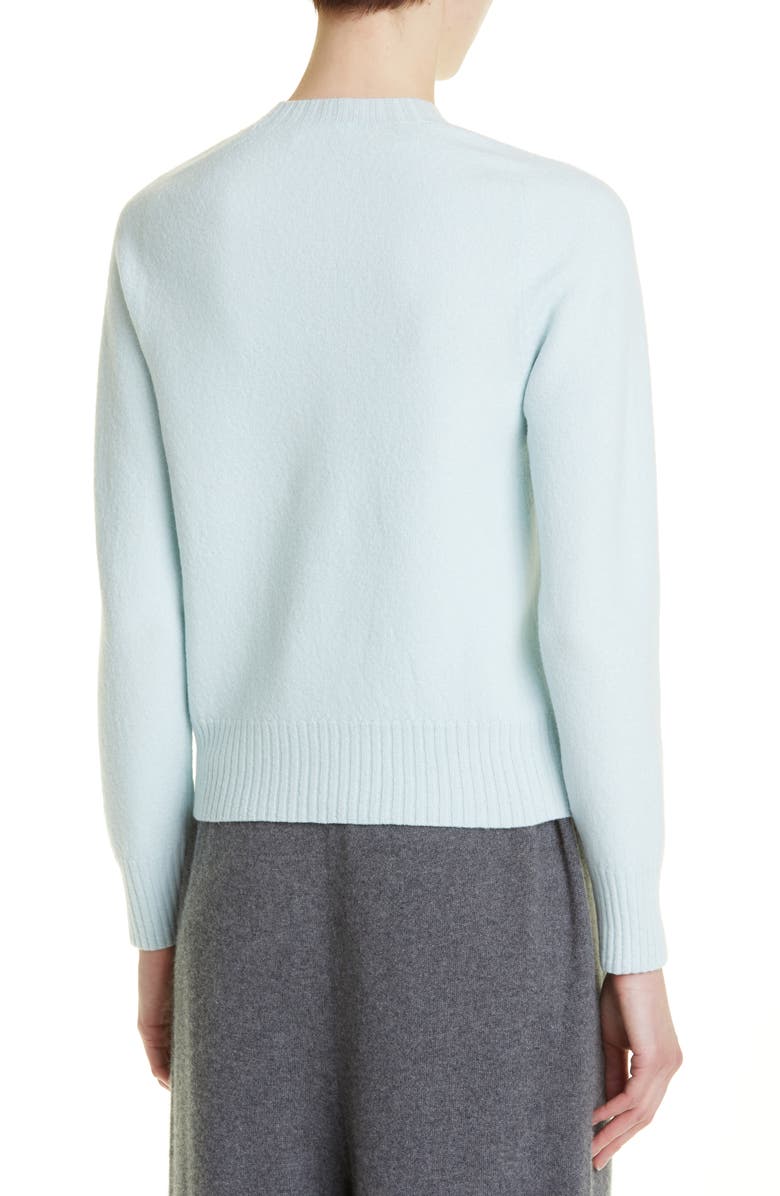 Jil Sander Merino Wool Shrunken Crewneck Sweater, Alternate, color,