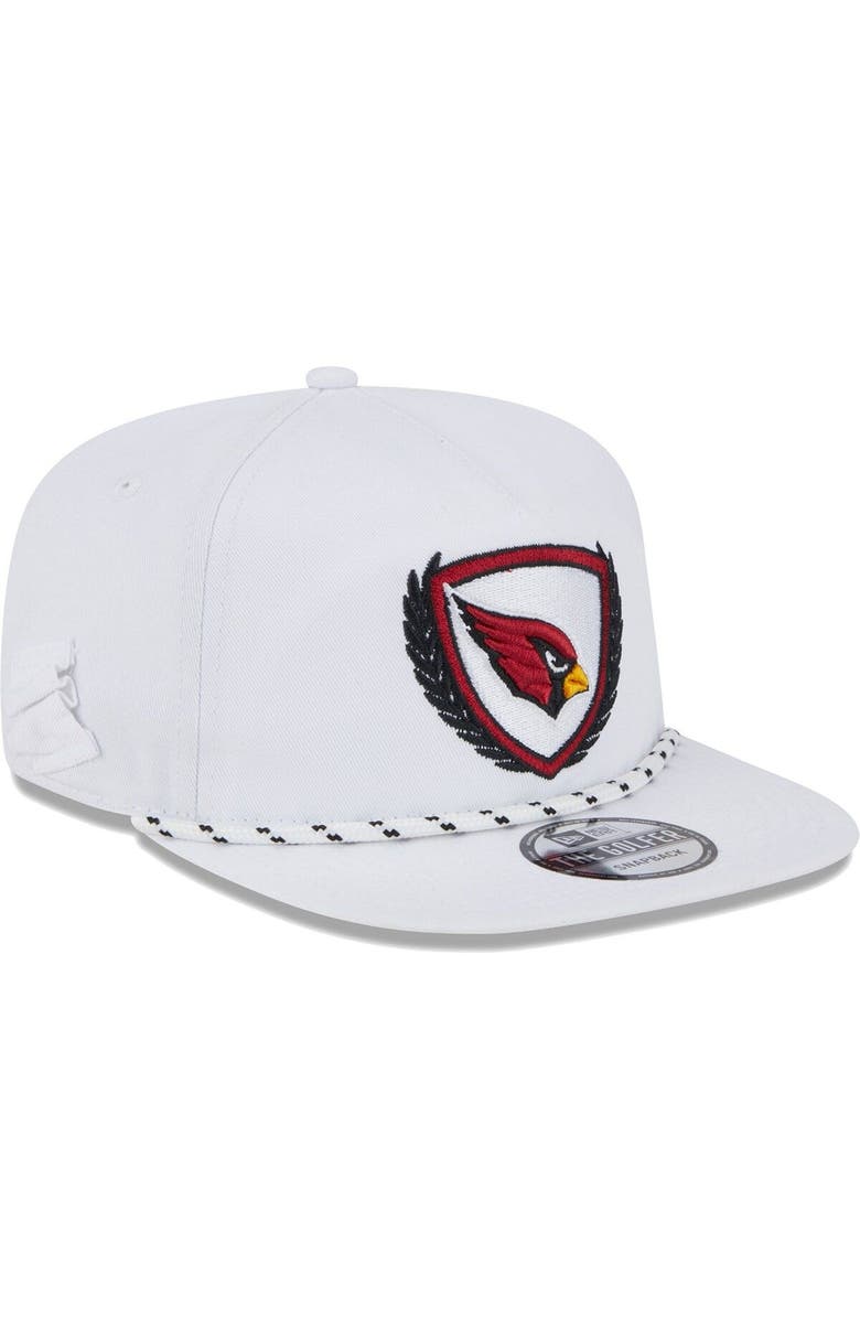 New Era Men's New Era White Arizona Cardinals Tee Golfer 9FIFTY Snapback Hat, Alternate, color, 