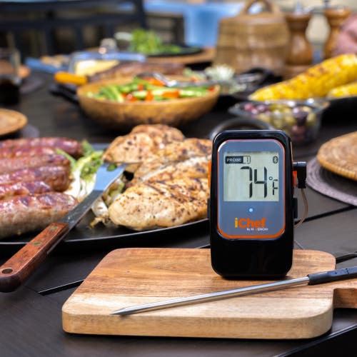 Maverick Ichef Extended Range Bluetooth Barbeque Thermometer In Black