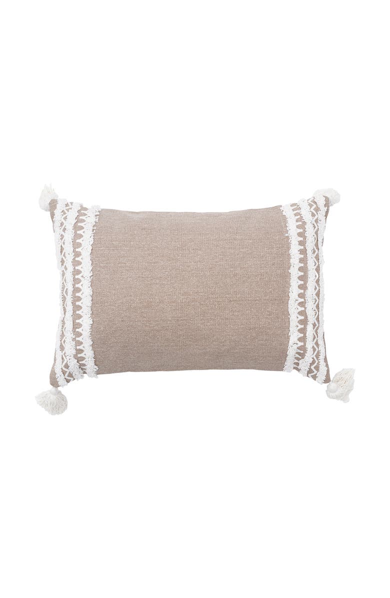 carol & frank Neil Throw Pillow, Main, color, Beige