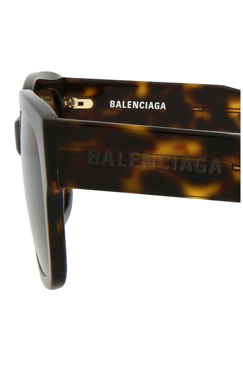 55mm Rectangle Sunglasses, Alternate, color, HAVANA HAVANA BROWN