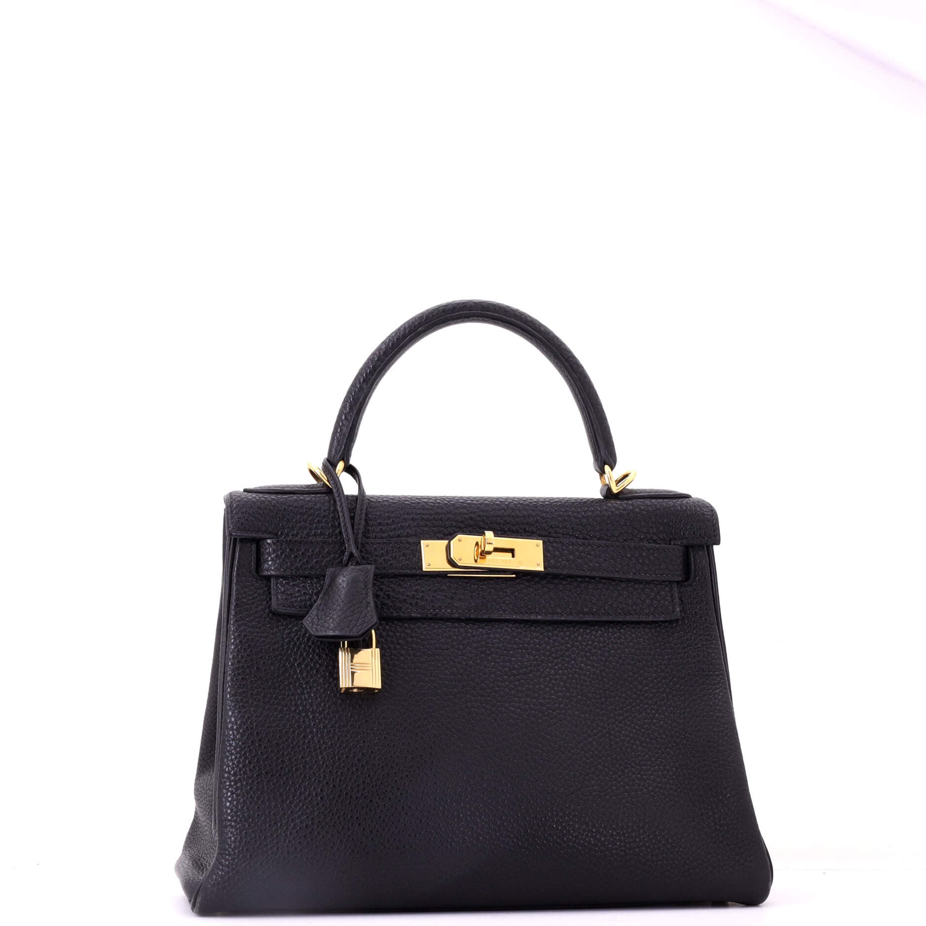 Kelly Handbag Black Togo with Gold Hardware 28, Alternate, color, Noir