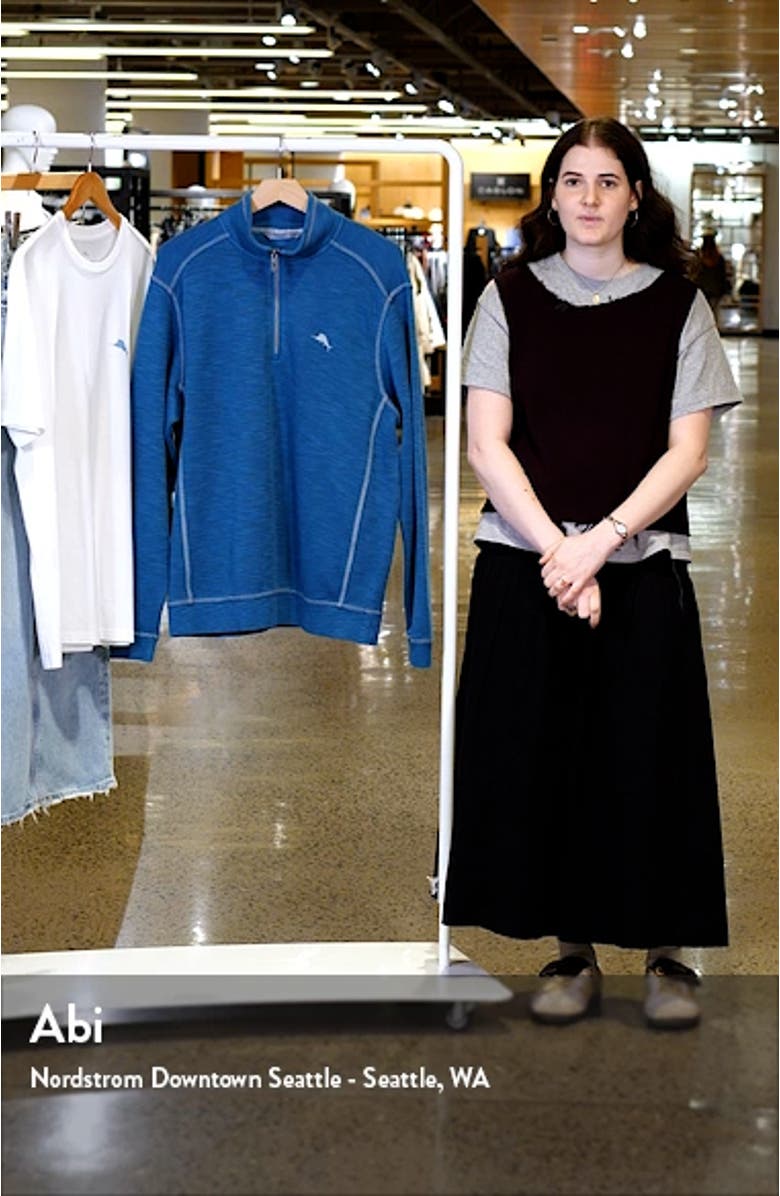 Tobago Bay Marlin Splash Half Zip Pullover, sales video thumbnail