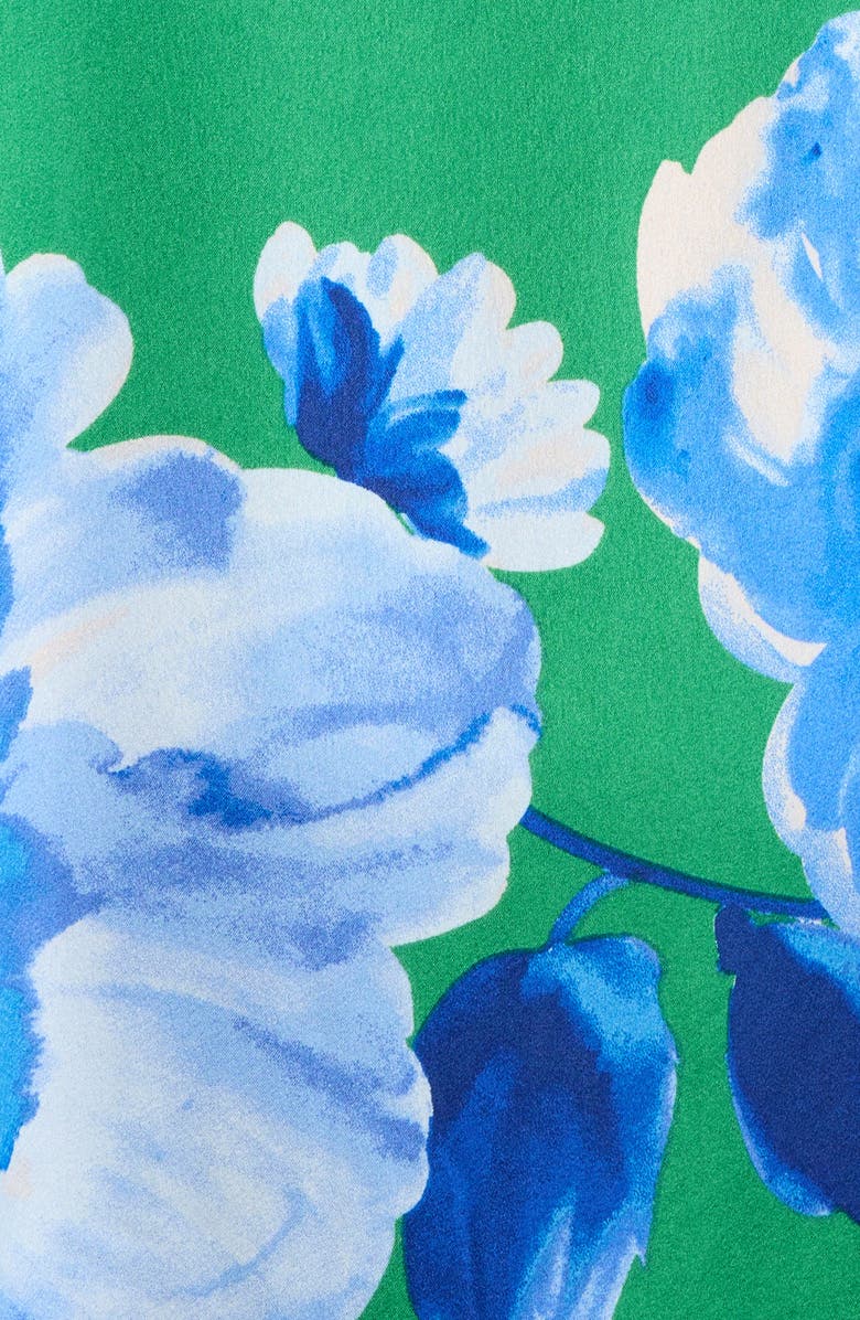 SUGARLIPS Glena Floral One Shoulder Maxi Dress, Alternate, color, Green-Blues