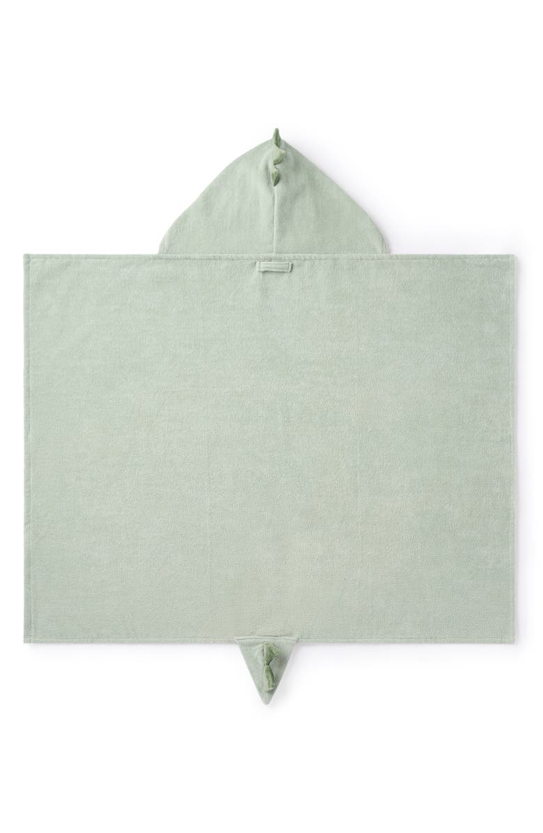 Elegant Baby Terry Velour Hooded Dinosaur Towel, Alternate, color, Sage Green