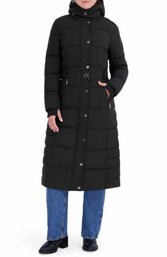 Water Resistant Hooded Maxi Puffer Coat