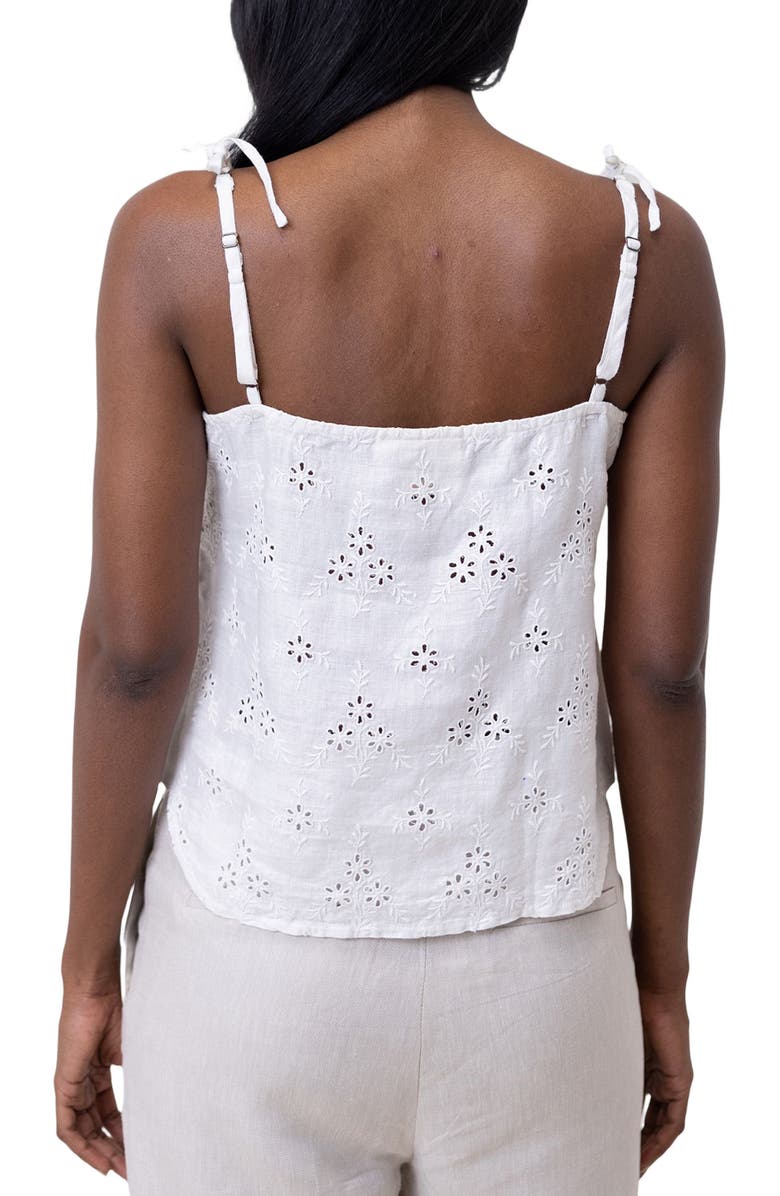 Reistor Tie-up Camisole Top, Alternate, color, Coconut White