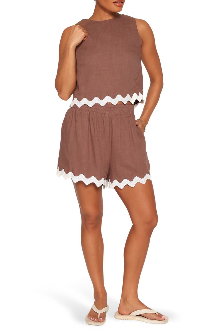 Gale 2-Piece Tank & Shorts Set, Main, color, BROWN CREAM