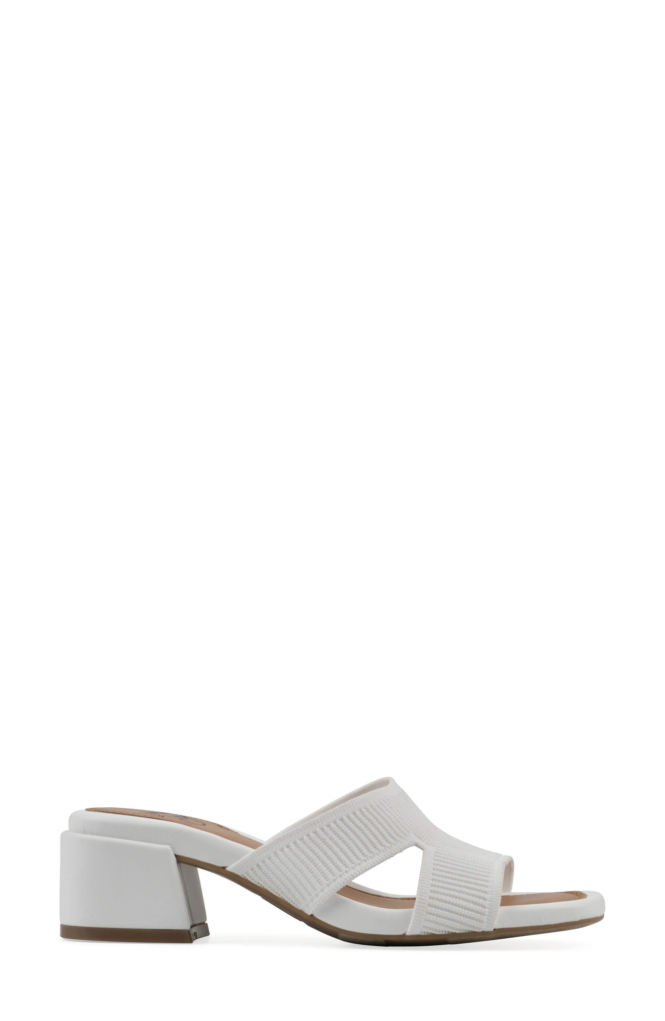 Milled Sandal, Alternate, color, WHITE FABRIC