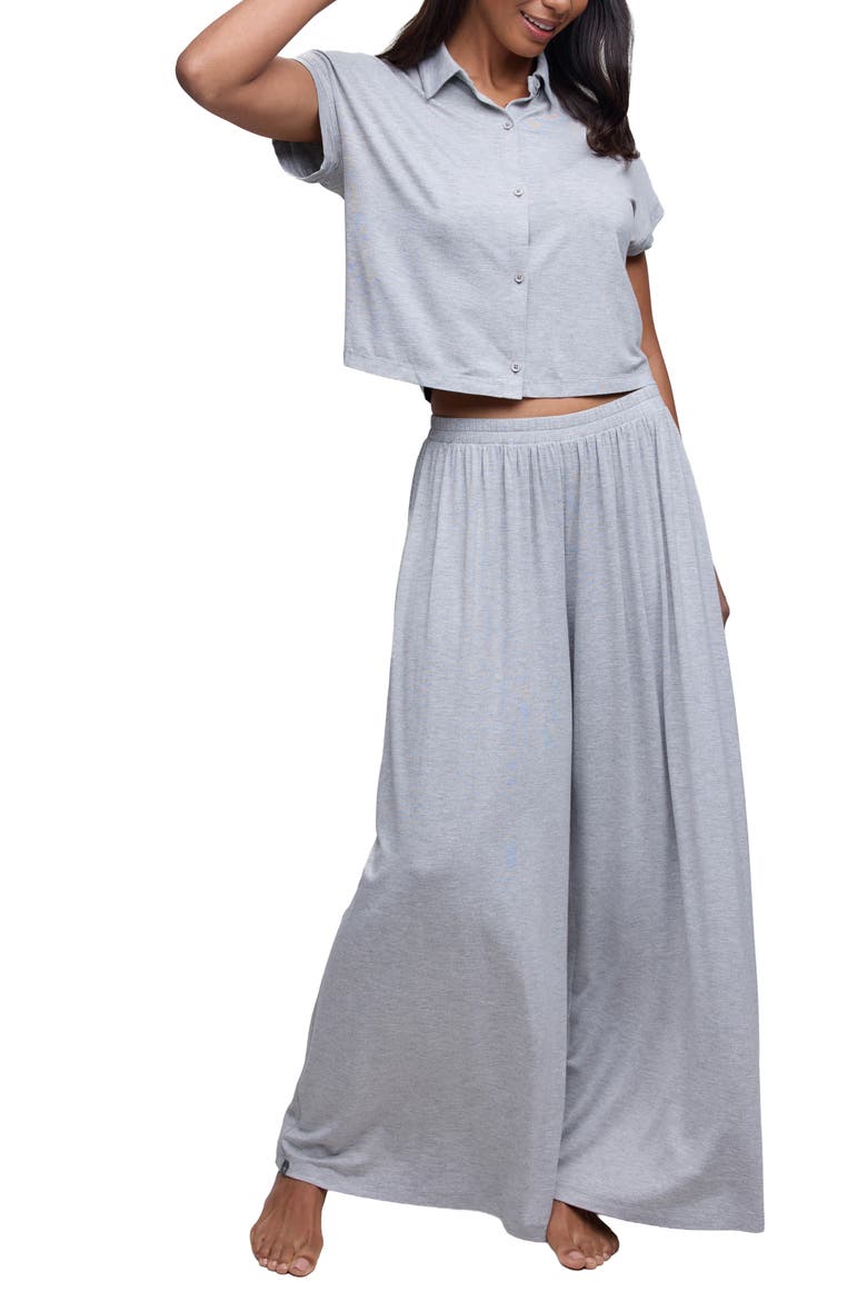 Soft Jersey Pajamas, Main, color, DARK HE GRAY