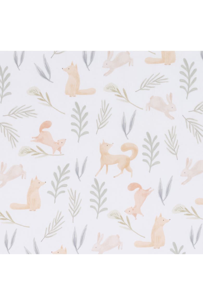 Whispering Woods Baby/Toddler Fitted Crib Sheet, Alternate, color, White
