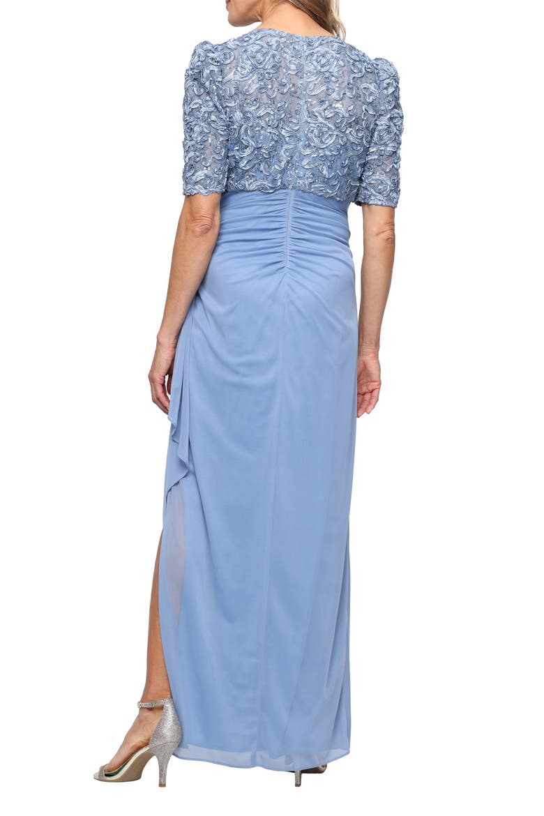 short sleeve empire waist dress Women's Wrap Tie Tier Midi - A New Day Ligh the environment Beige Embellished Short Sleeve Empire