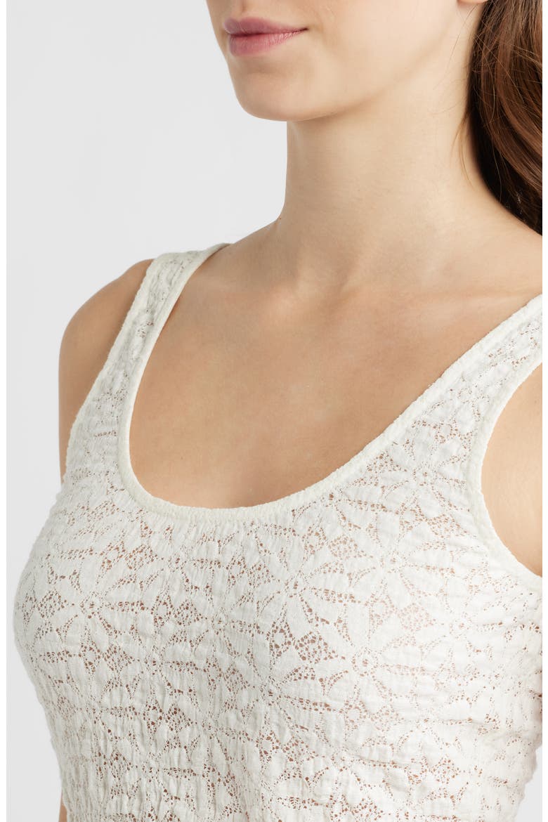 Donya Lace Scoop Neck Tank, Alternate, color, IVORY