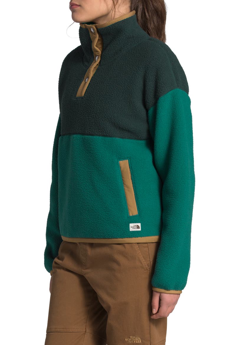 Cragmont Fleece Pullover Jacket, Alternate, color, SCARAB GREEN/EVERGREEN
