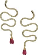 ALBISIA Serpent Ruby Earrings