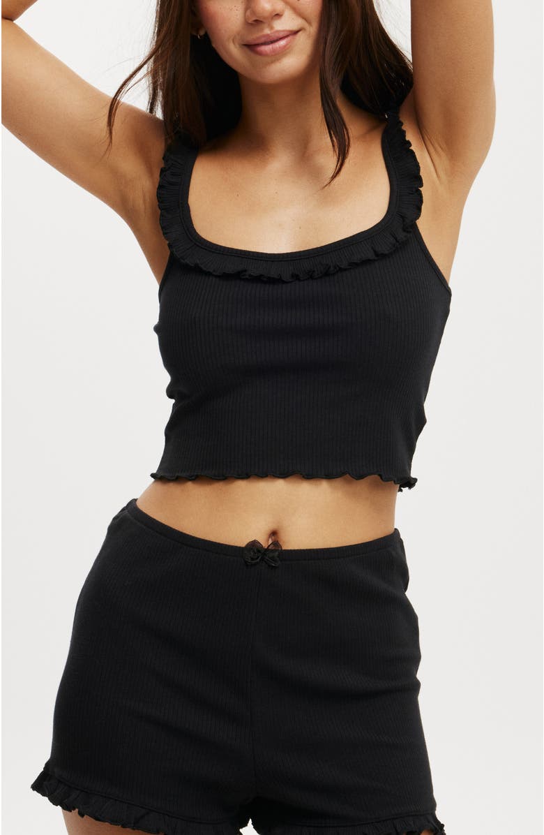 COTTON ON BODY Women's Rib Ruffle Cami, Main, color, 