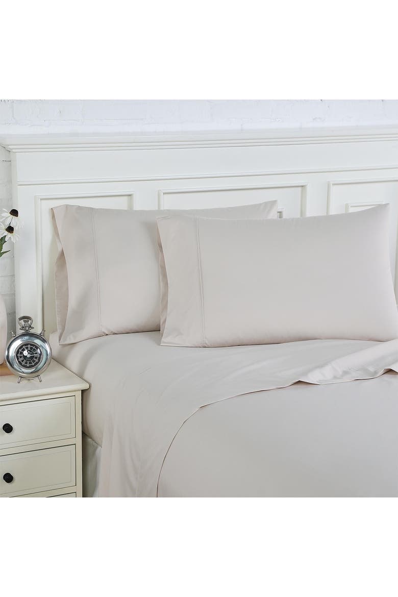 Premium Collection 300 Thread-Count Percale Extra Deep Pocket Sheet Set, Main, color, BONE