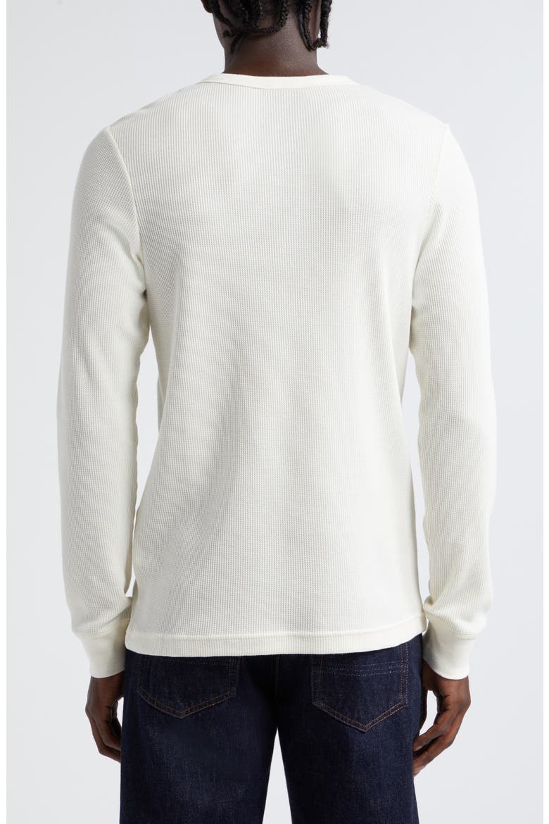 Waffle Cotton Henley, Alternate, color, ECRU