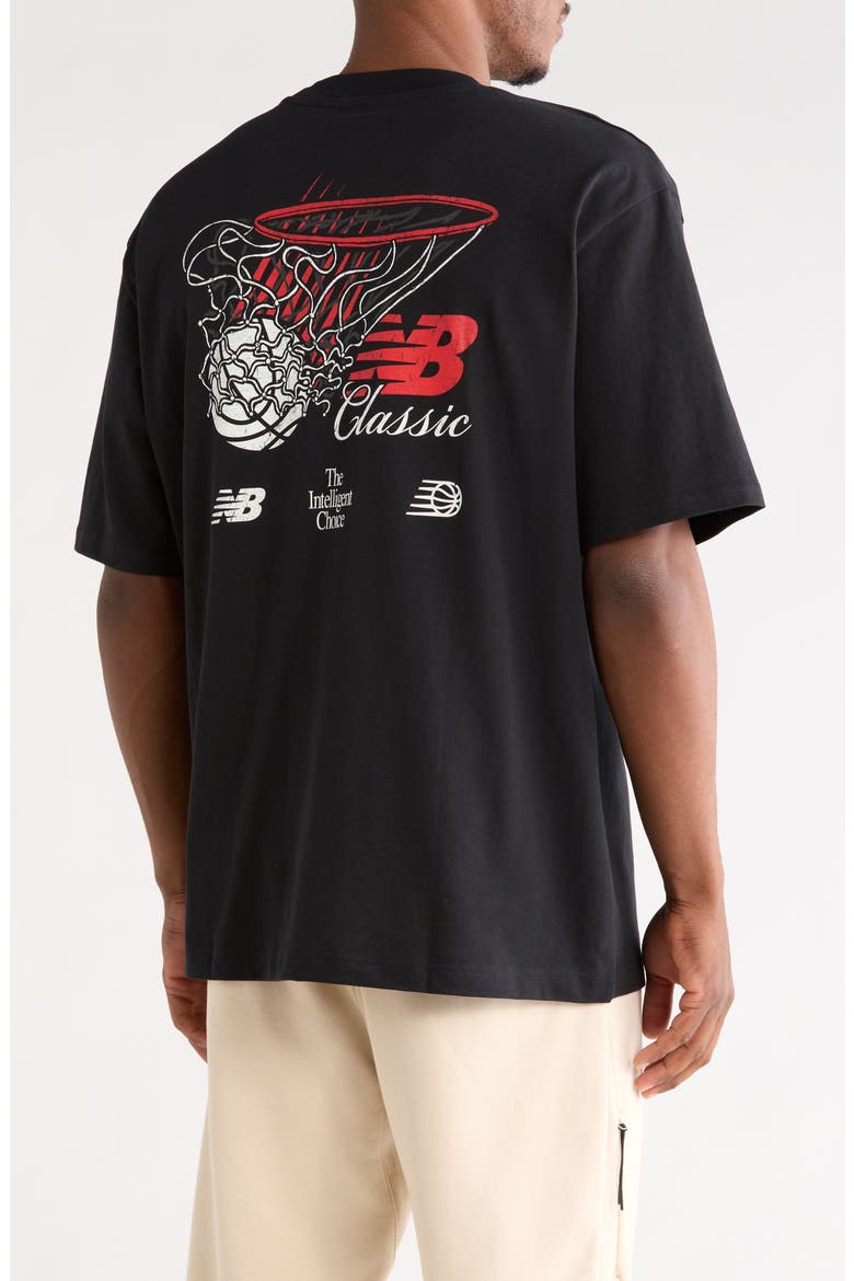 Hoops Classic Cotton Graphic T-Shirt, Main, color, BLACK
