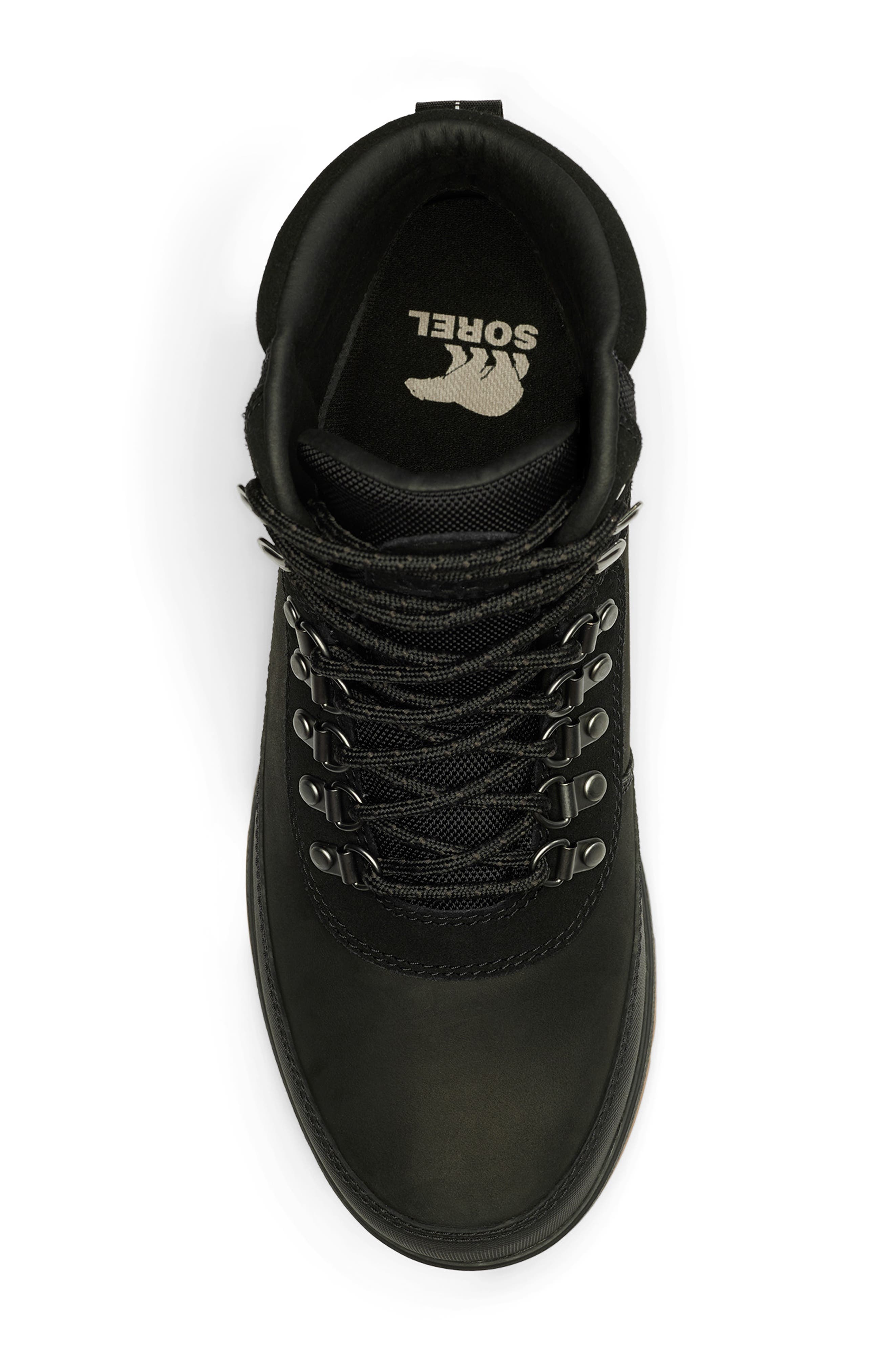 SOREL Ankeny II Waterproof Hiking Boot, Alternate, color, Black/ Gum 10