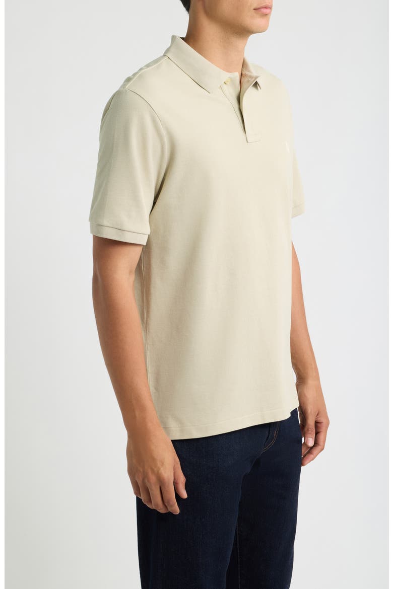 Classic Fit Cotton Mesh Polo, Alternate, color, STONE