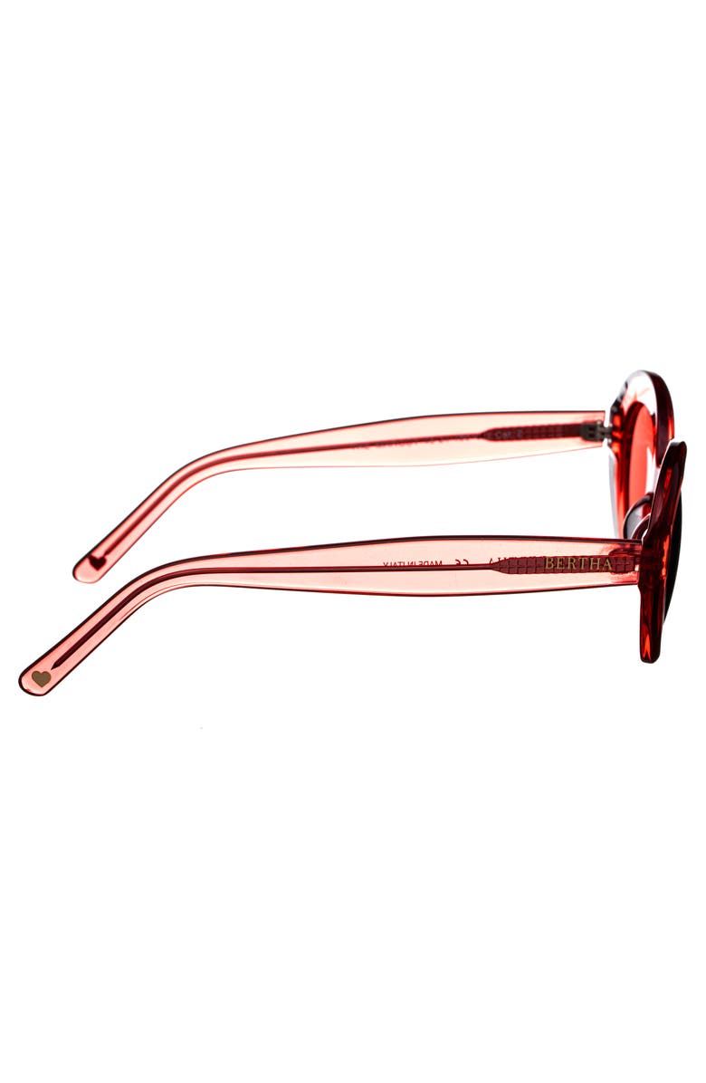 BERTHA Margot Handmade in Italy Sunglasses, Alternate, color, Red