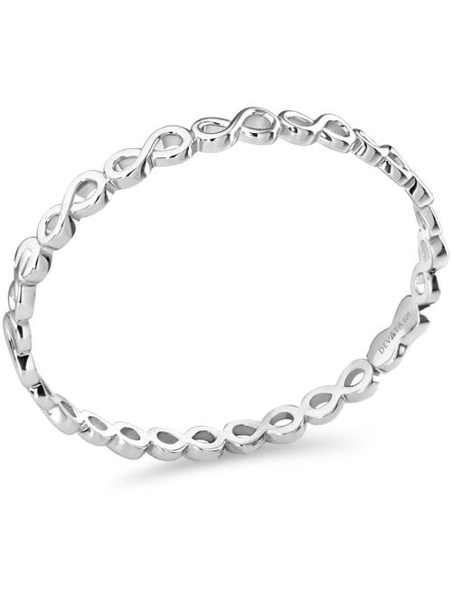 Devata Infinity Bangle Bracelet In Metallic