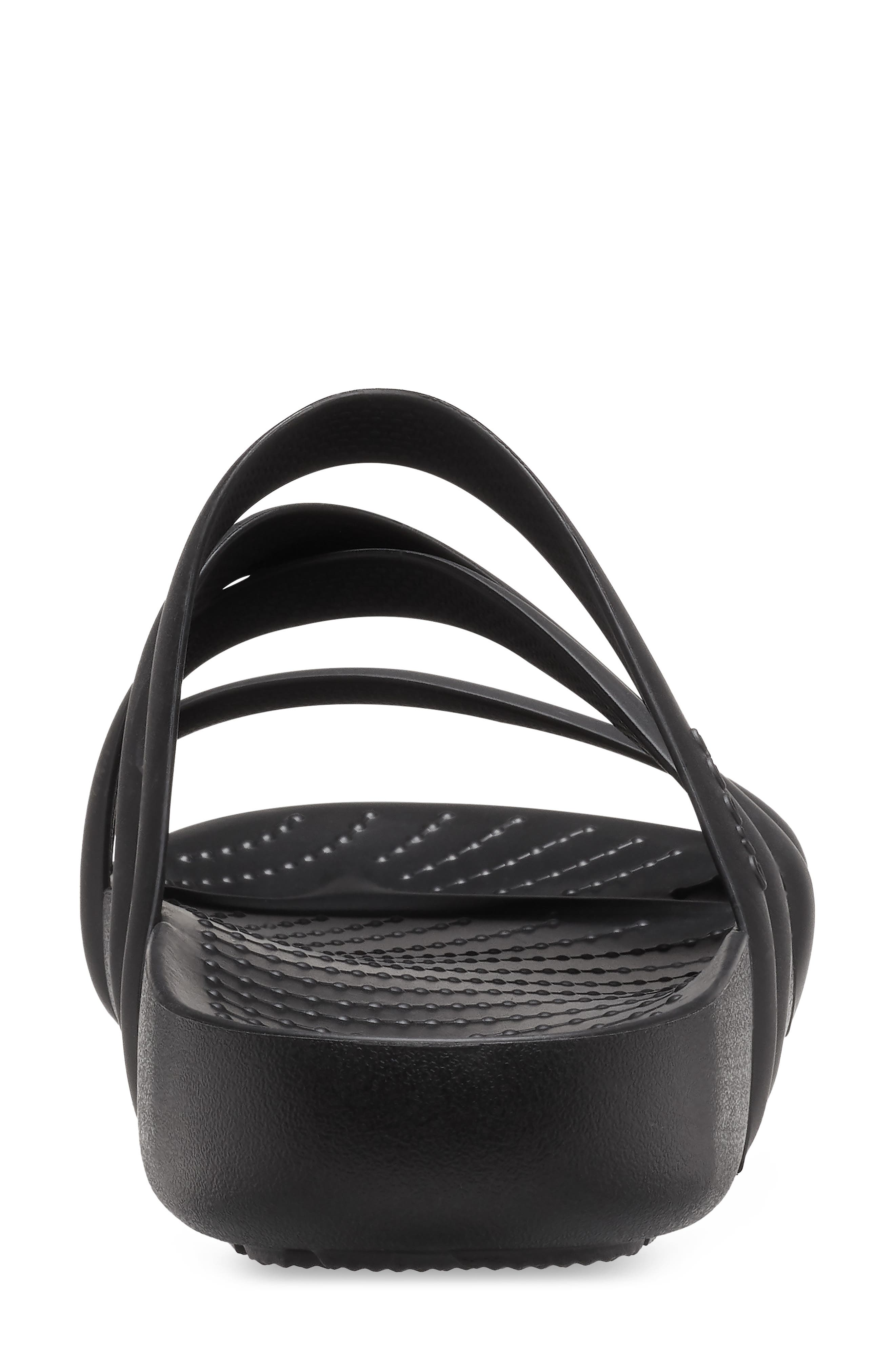CROCS Splash Strappy Slide Sandal, Alternate, color, Black