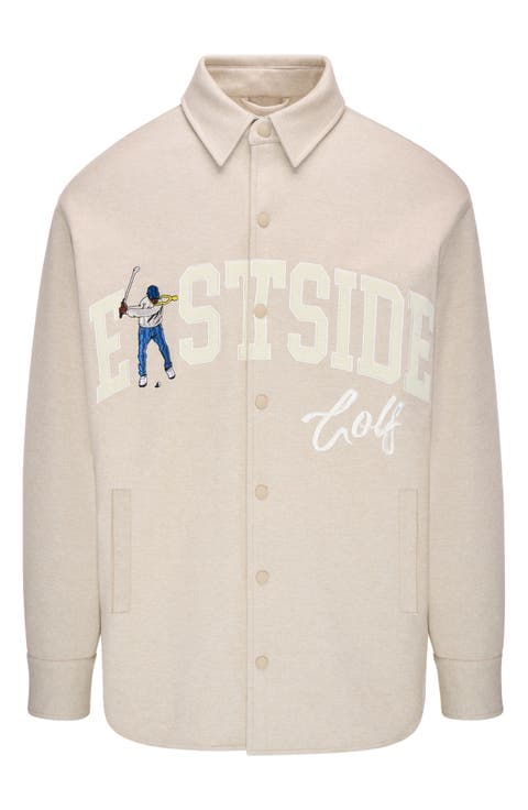 Graphic Button-Up Shirt