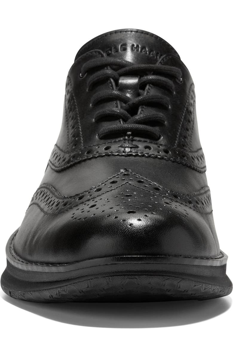 Cole Haan Original Grand Energyweave Wingtip Oxford, Alternate, color, Black / Black / Black