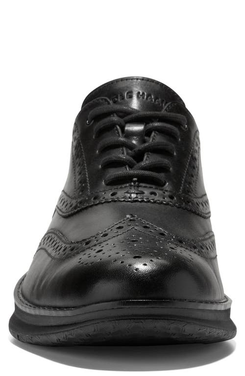 Cole Haan Original Grand Energyweave Wingtip Oxford In Black