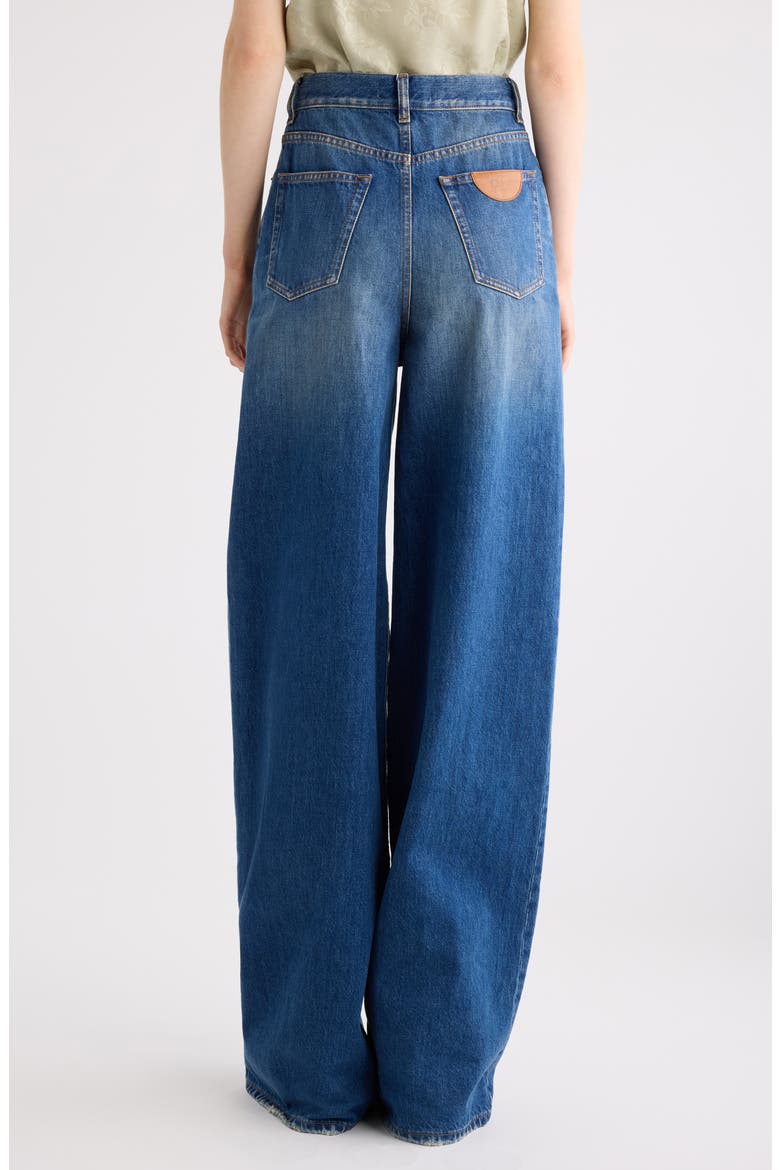 High Waist Wide Leg Jeans, Alternate, color, NIGHT BLUE