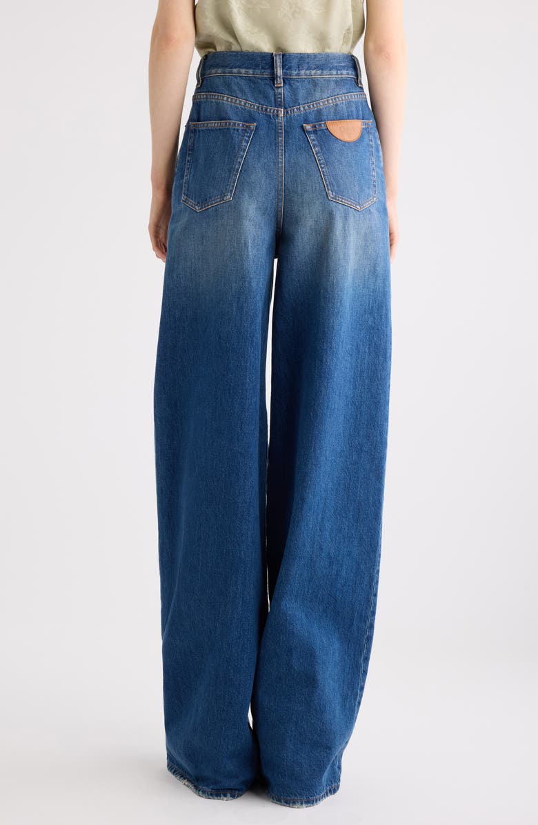 Chloé High Waist Wide Leg Jeans, Alternate, color, Night Blue