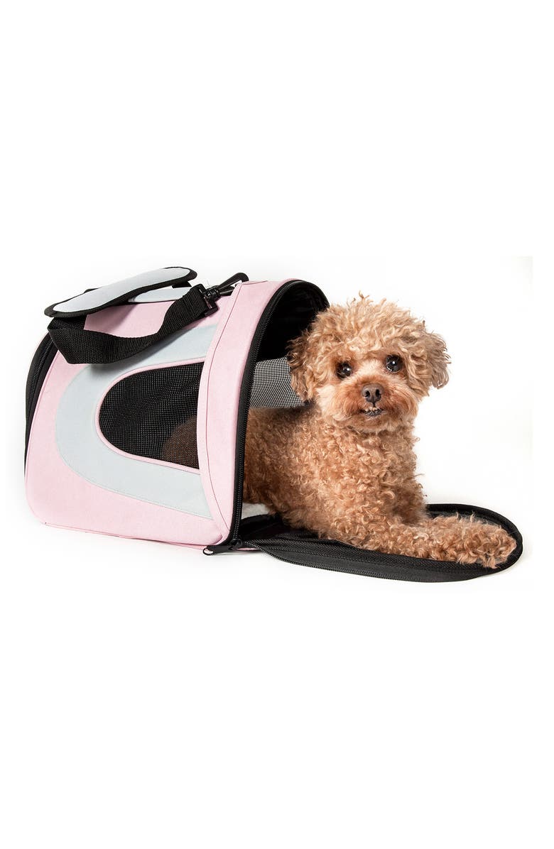 PET LIFE Airline Approved Folding Zippered Dog Carrier - Large, Alternate, color, 