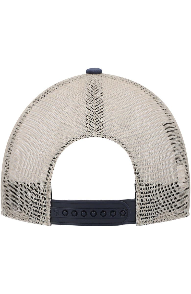 '47 Men's '47 Navy/Tan Boston Red Sox Four Stroke Clean Up Trucker Snapback Hat, Alternate, color, Navy