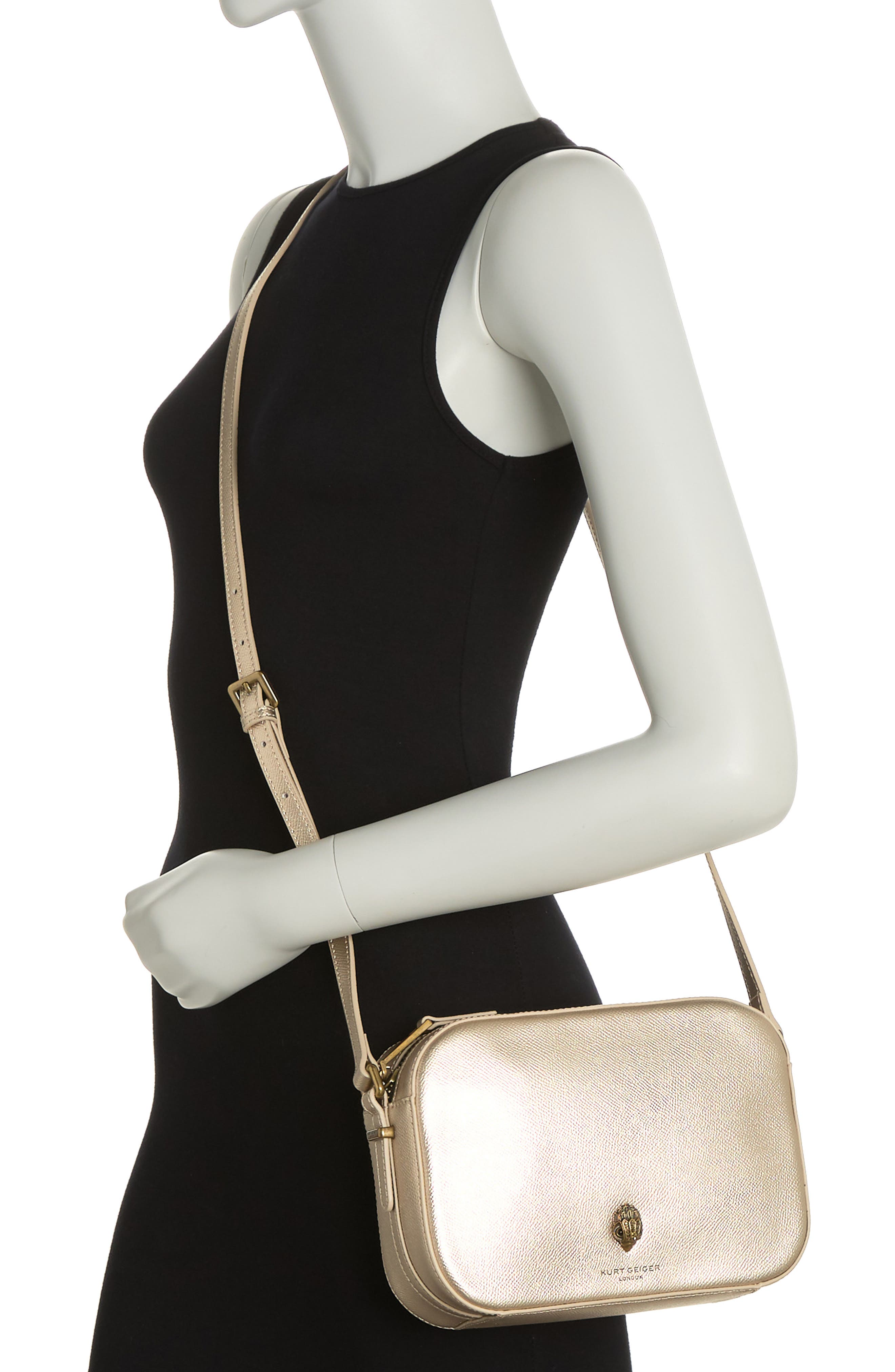 Kurt Geiger London Richmond Crossbody Bag, Alternate, color, Gold