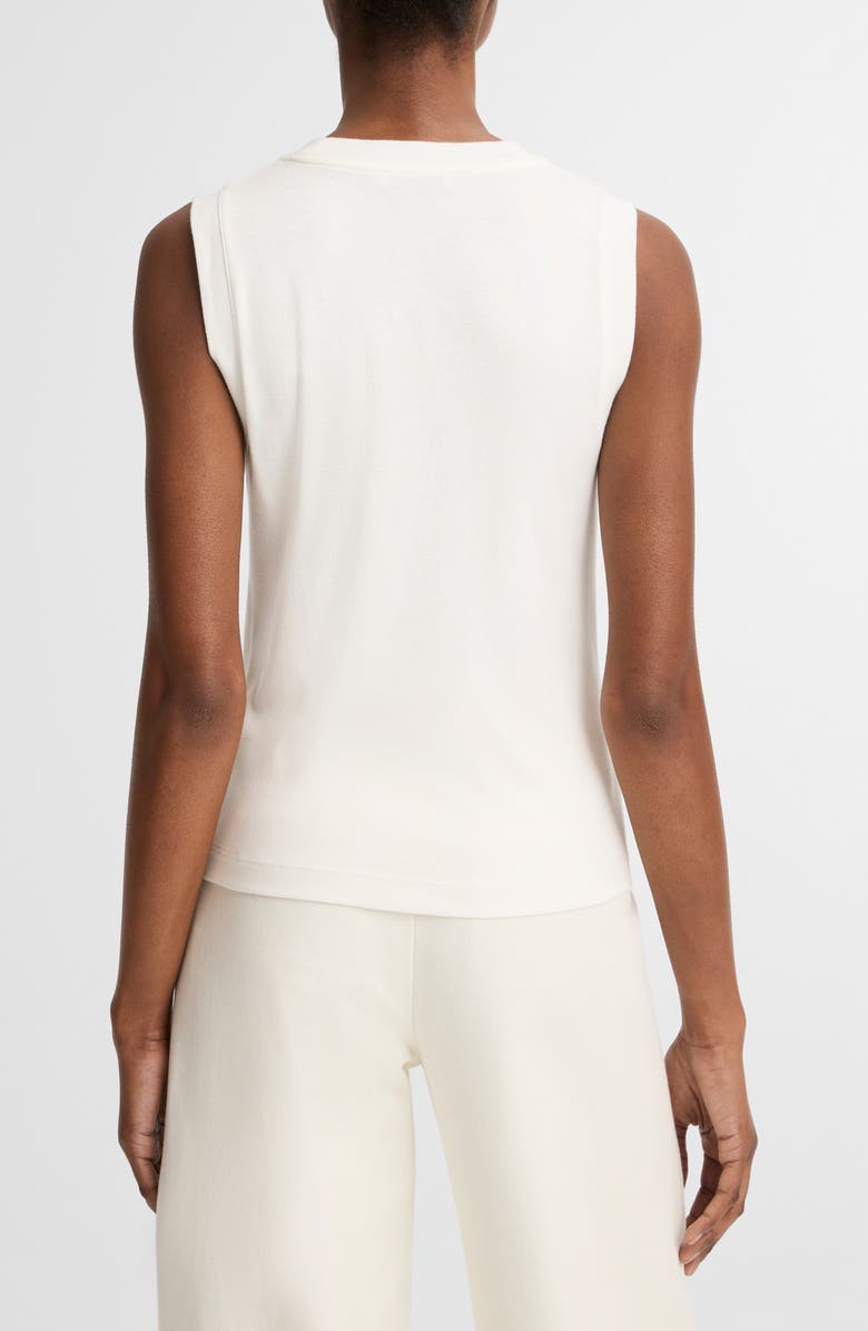 Vince Sleeveless Knit Top, Alternate, color, Optic White