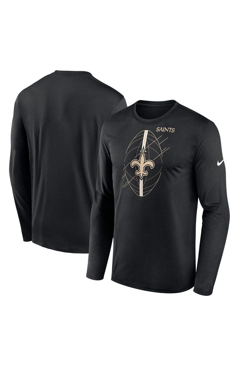 Nike Men's Nike Black New Orleans Saints Legend Icon Long Sleeve T-Shirt, Main, color, Black