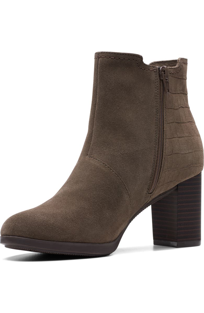 Clarks<sup>®</sup> Bayla Rose Chelsea Boot, Alternate, color, Slate Suede