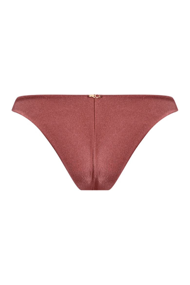Golden Dune Lycra Seashell Bikini Bottom, Alternate, color, COPPER