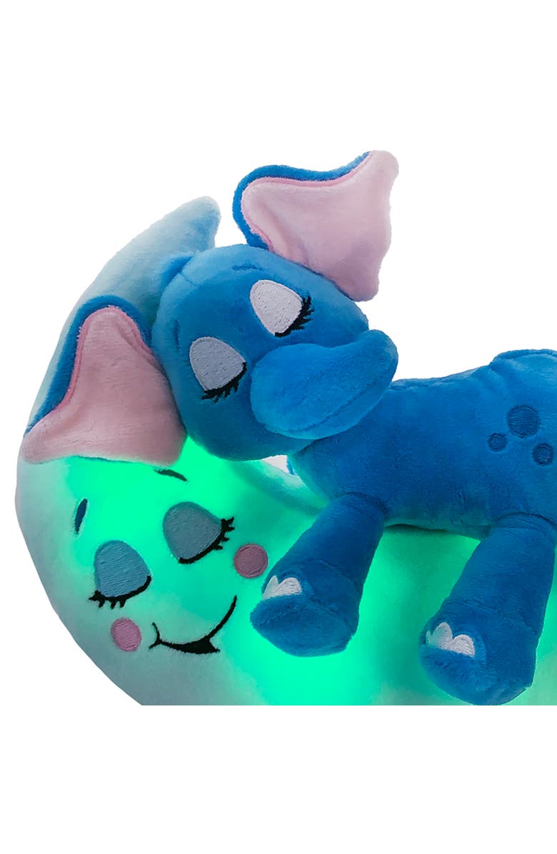Happpy Nappers Lullabrites Lullabrites Moon Pet Elephant Plush, Alternate, color, Multicolored