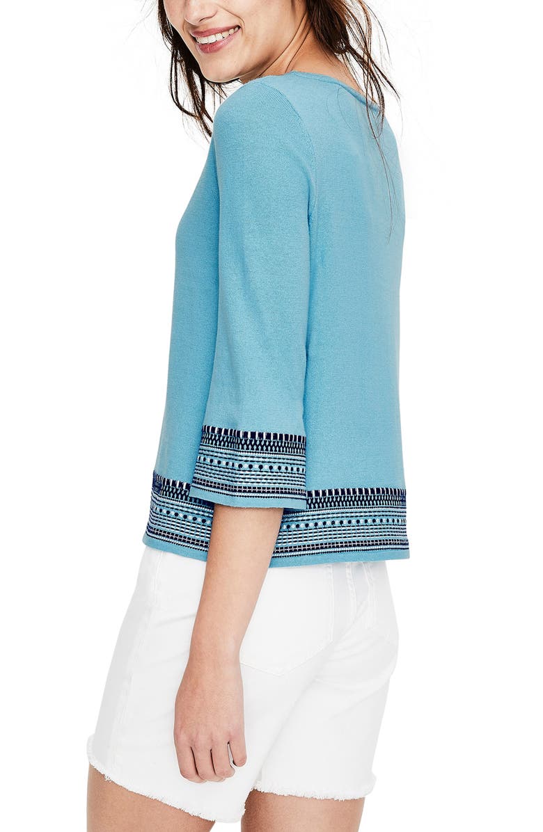 Boden Colette Embroidered Sweater, Alternate, color,