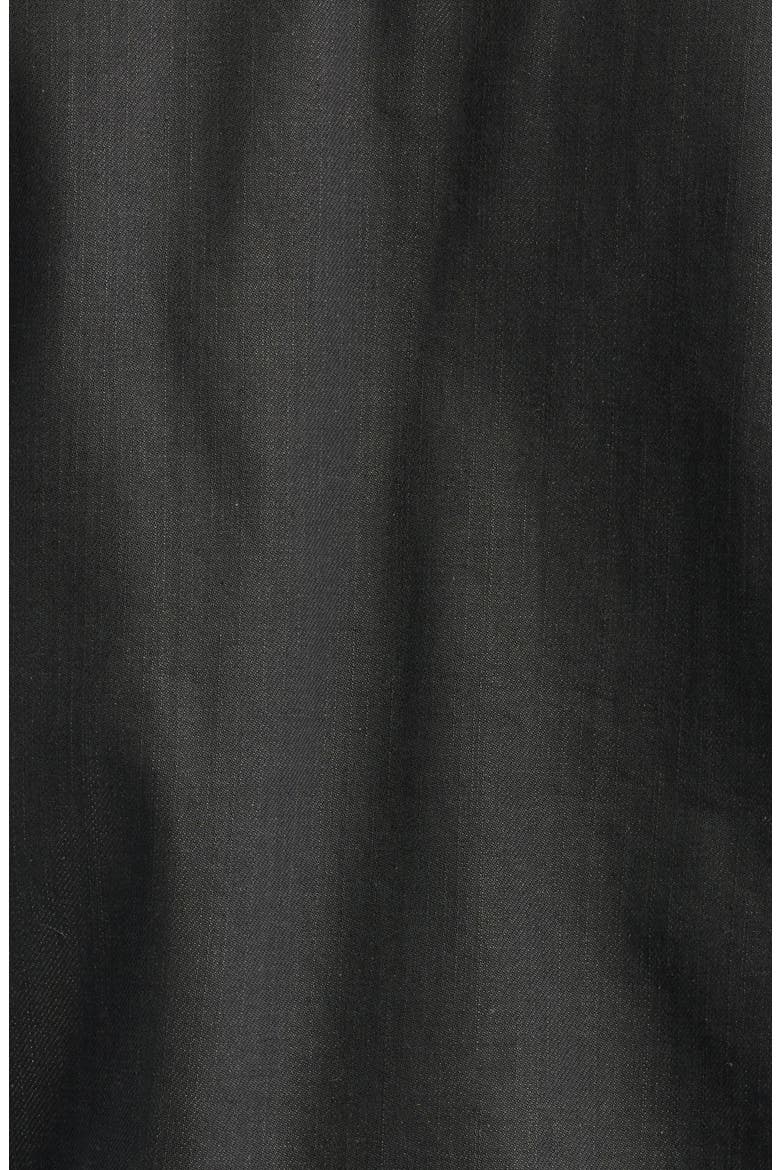 Coated Denim Jacket, Alternate, color, BLACK
