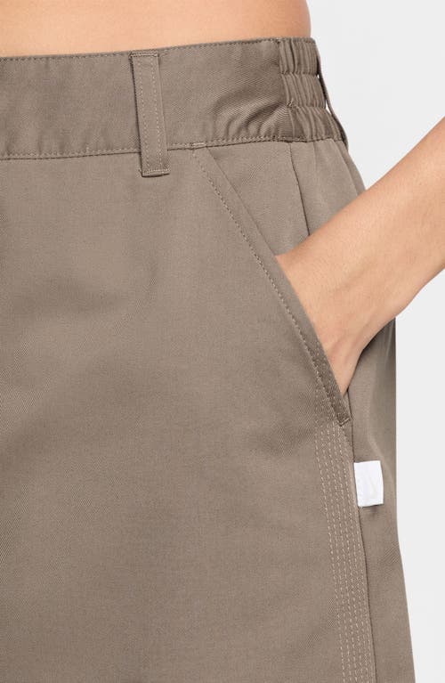 Nike Structured Twill Skirt In Brown