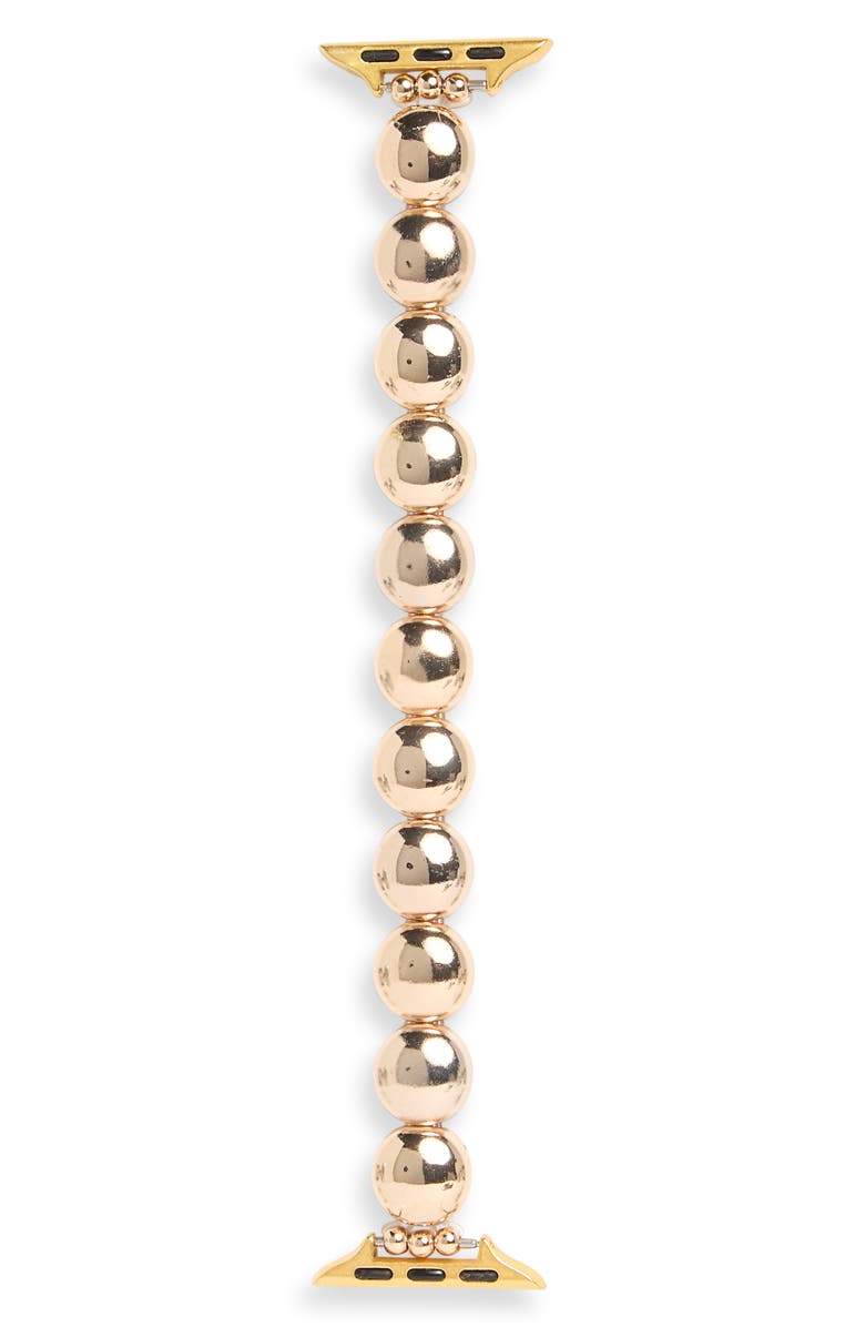 NORDSTROM RACK Circle Link Apple Watch<sup>®</sup> Watchband, Alternate, color, Gold